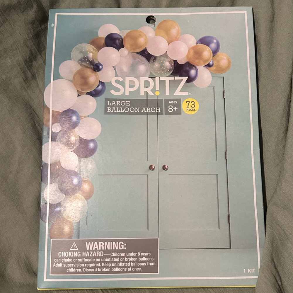 Spritz Gold and Blue Balloon Garland Party Decoration